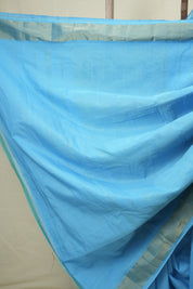 Blue Cotton Paithani Saree - SRBCPS819