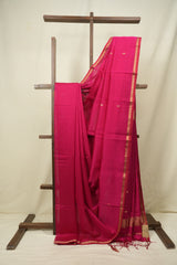 Pink Maheshwari Saree - SRPMS1406