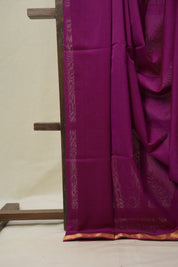 Magenta Maheshwari Saree - SRMMS1087