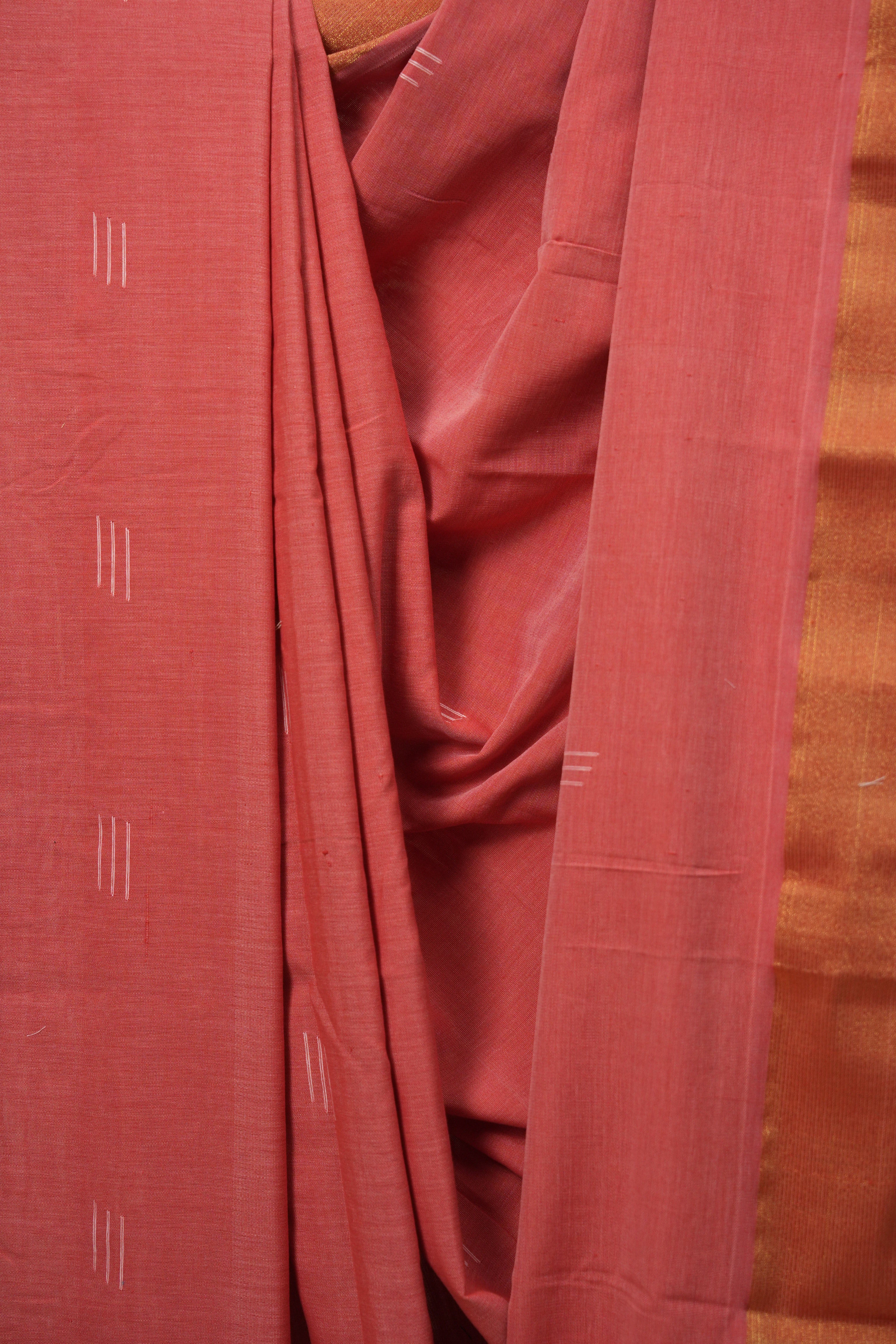 Pink Cotton Paithani Saree - SRPCPS816