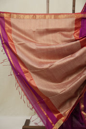 Magenta Maheshwari Saree - SRMMS1087