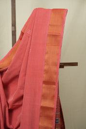 Pink Cotton Paithani Saree - SRPCPS816