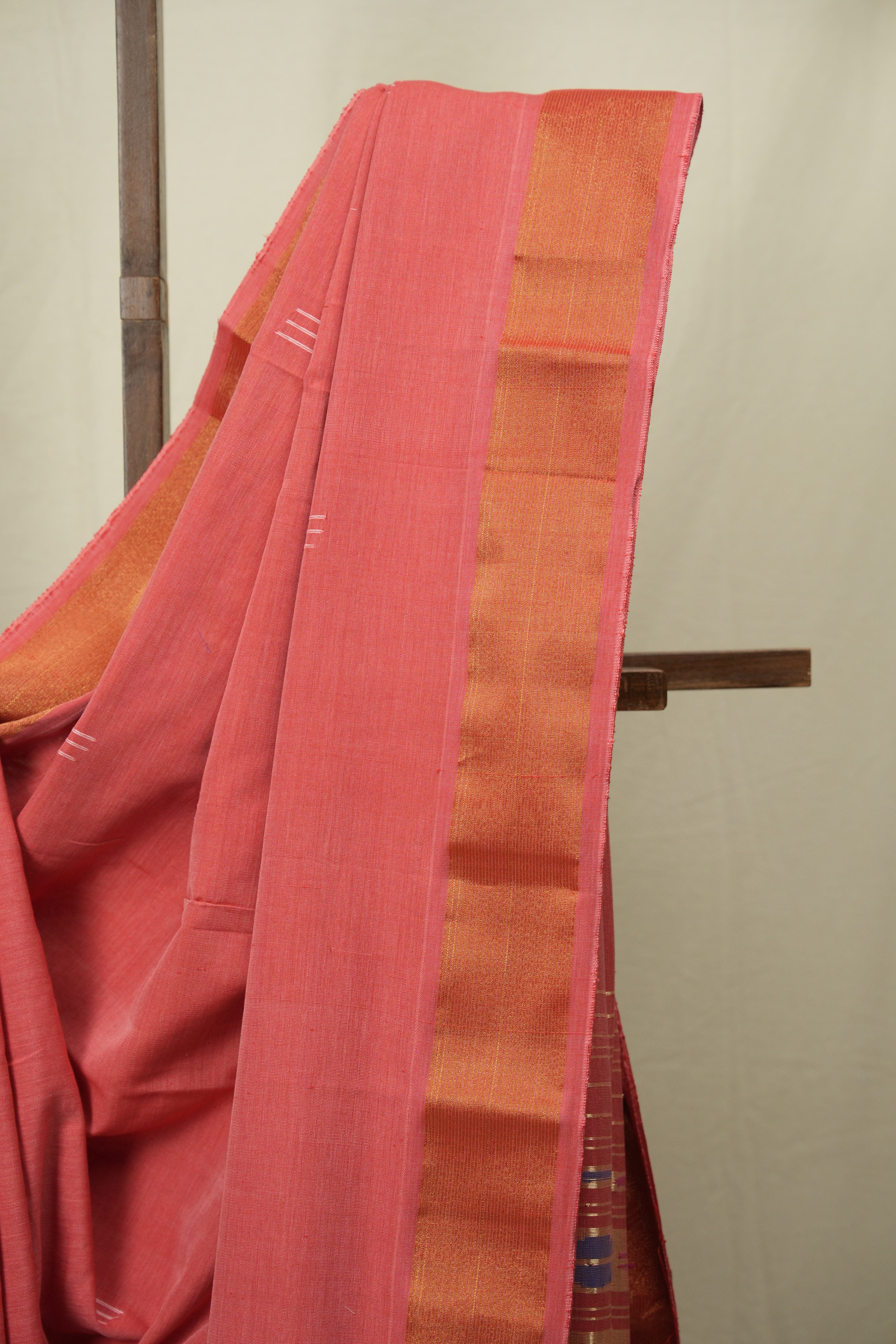 Pink Cotton Paithani Saree - SRPCPS816