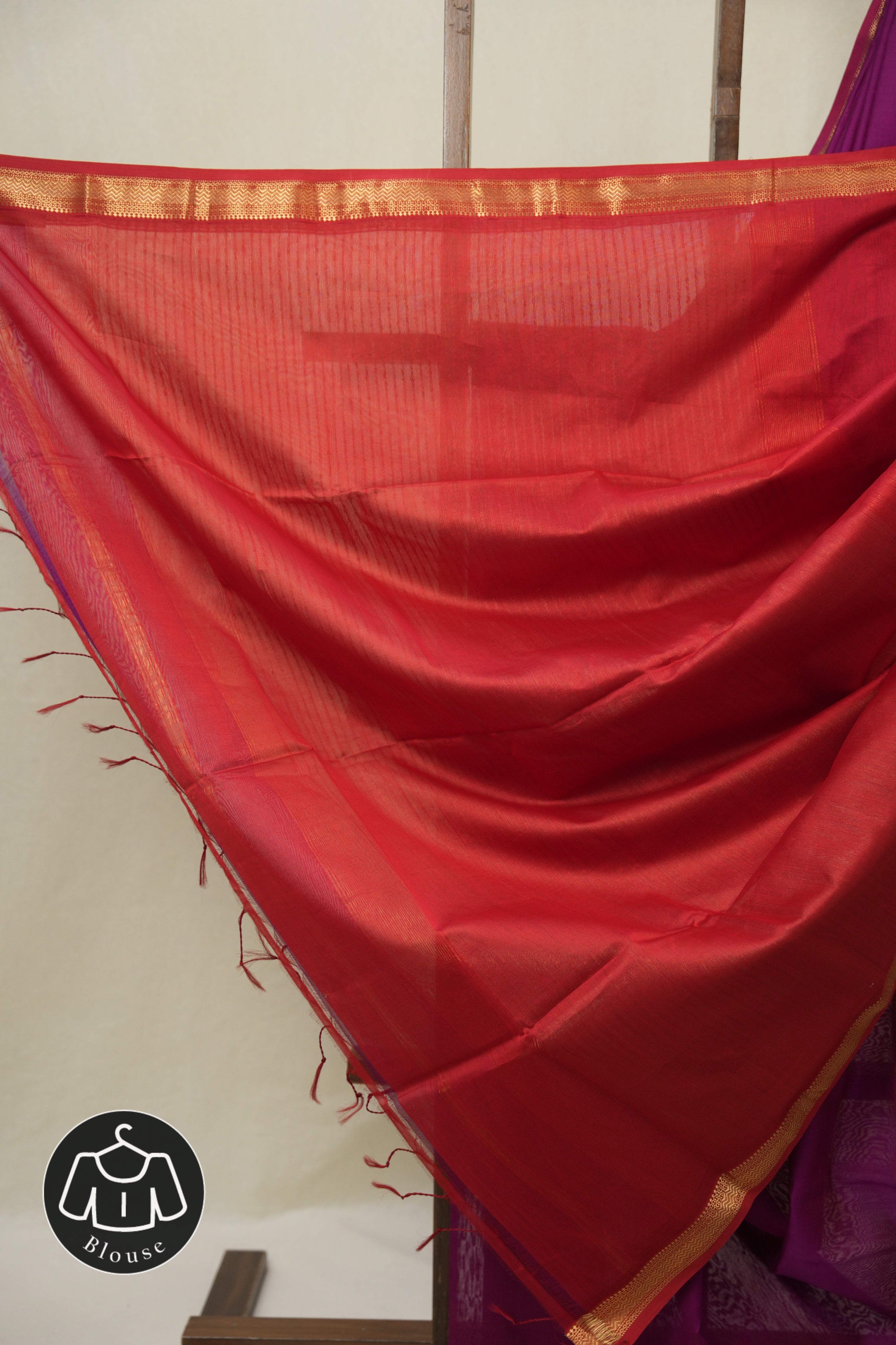 Magenta Maheshwari Saree - SRMMS1087