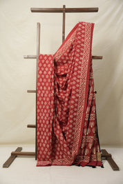 Maroon HBP Cotton Saree - SRMCS3067