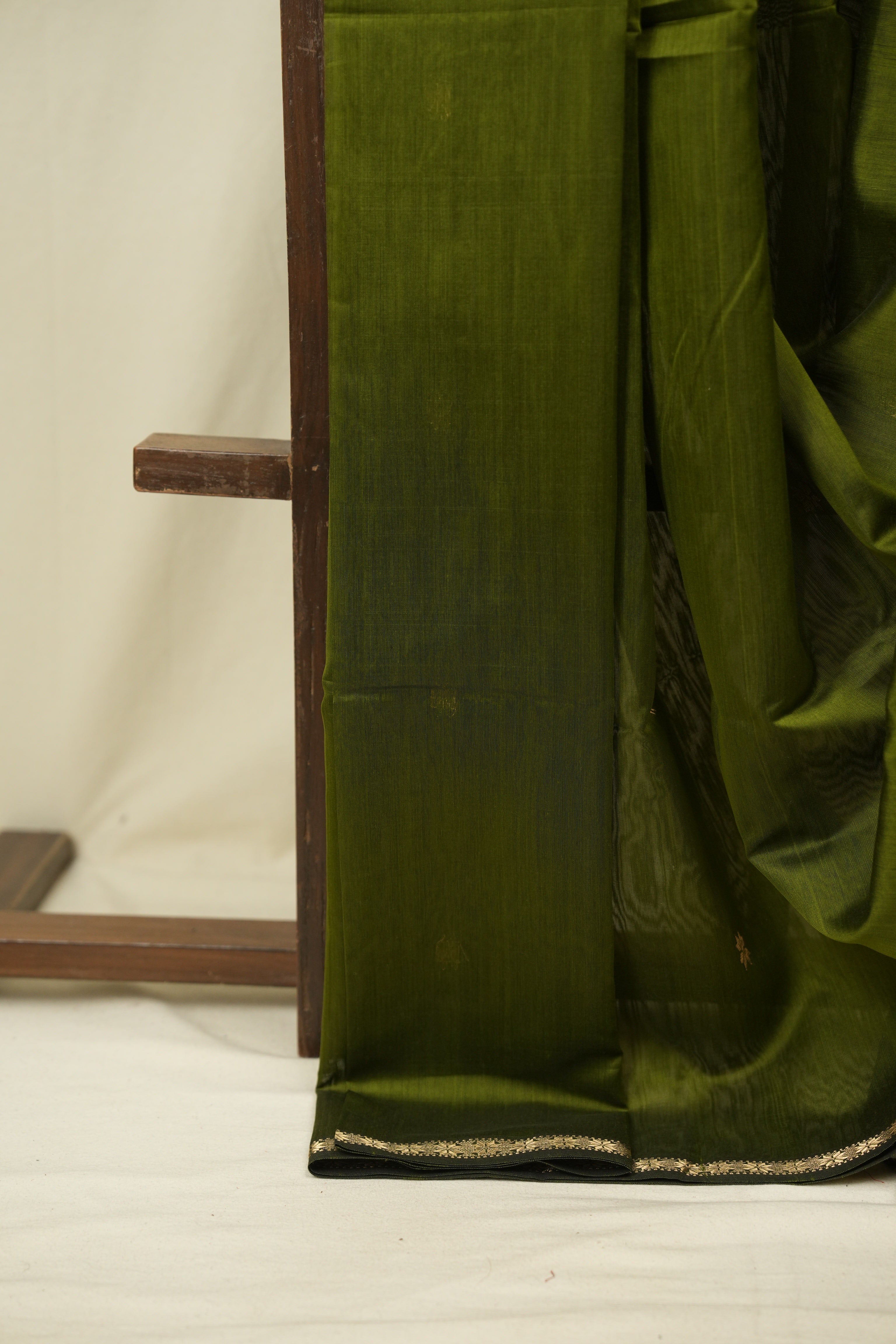 Mehendi Green Maheshwari Saree - SRMGMS1409