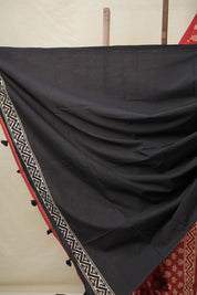 Maroon HBP Cotton Saree - SRMCS3067