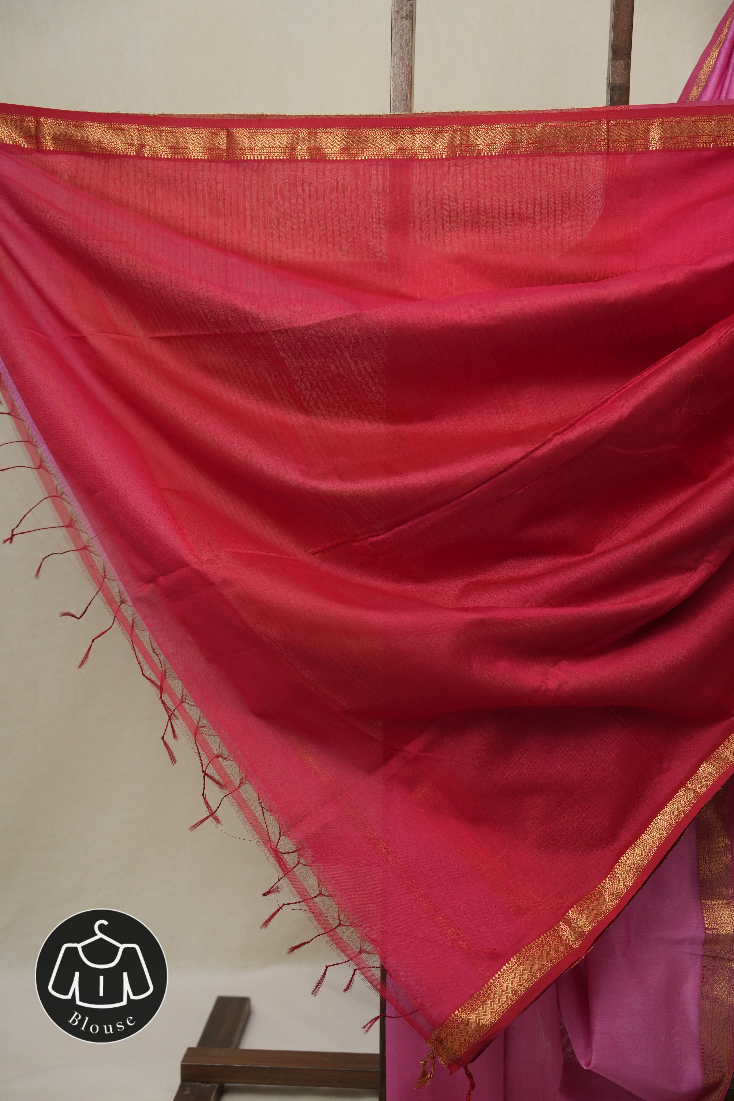 Pink Maheshwari Saree - SRPMS1088