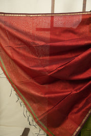 Mehendi Green Maheshwari Saree - SRMGMS1409