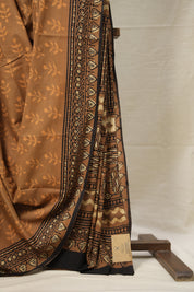 Brown HBP Cotton Saree - SRBCS2774