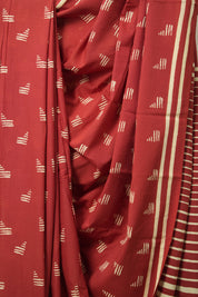 Maroon HBP Cotton Saree - SRMCS3085