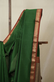 Green Maheshwari Saree - SRGMS1089