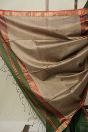 Green Maheshwari Saree - SRGMS1089