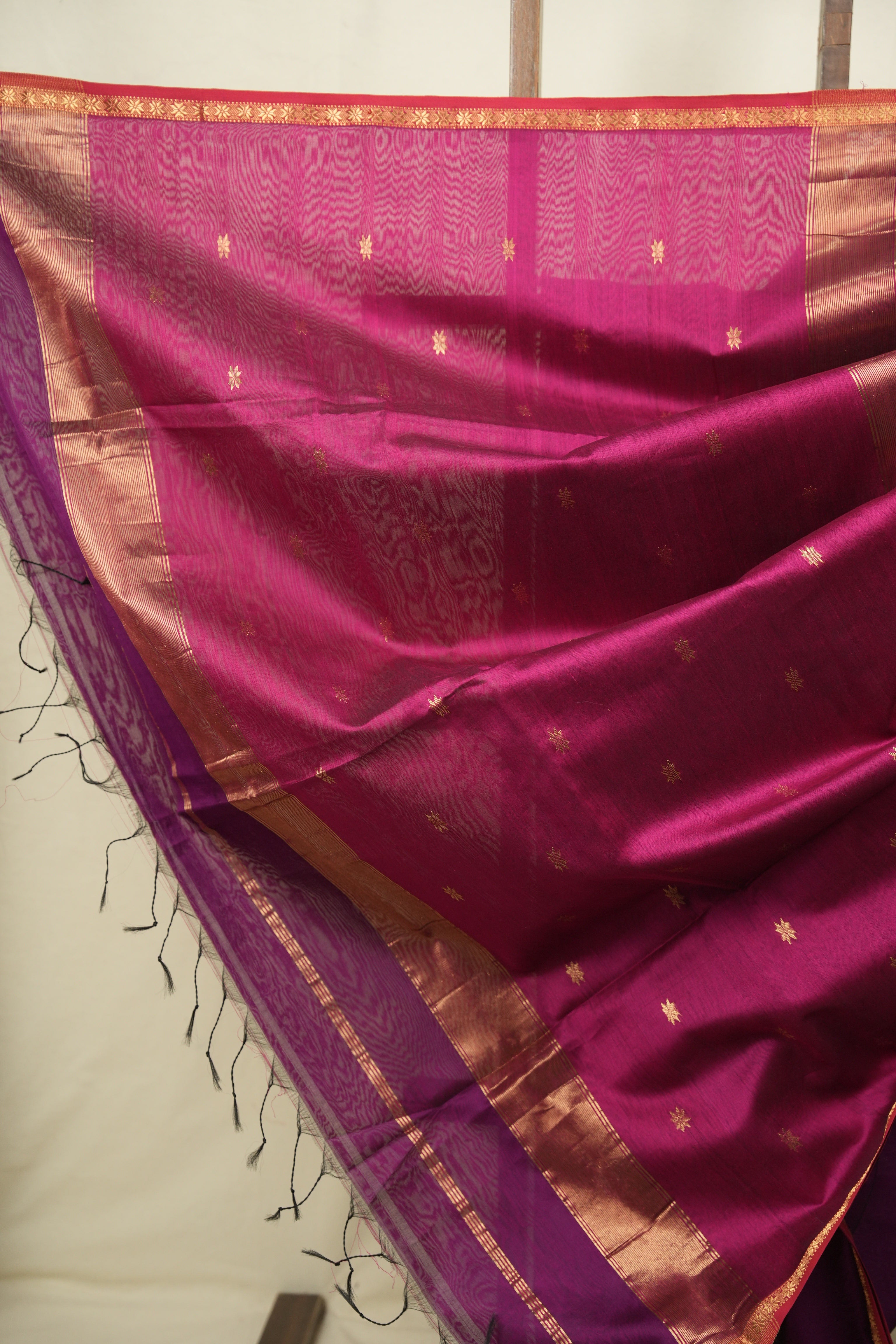 Purple Maheshwari Saree - SRPMS1408