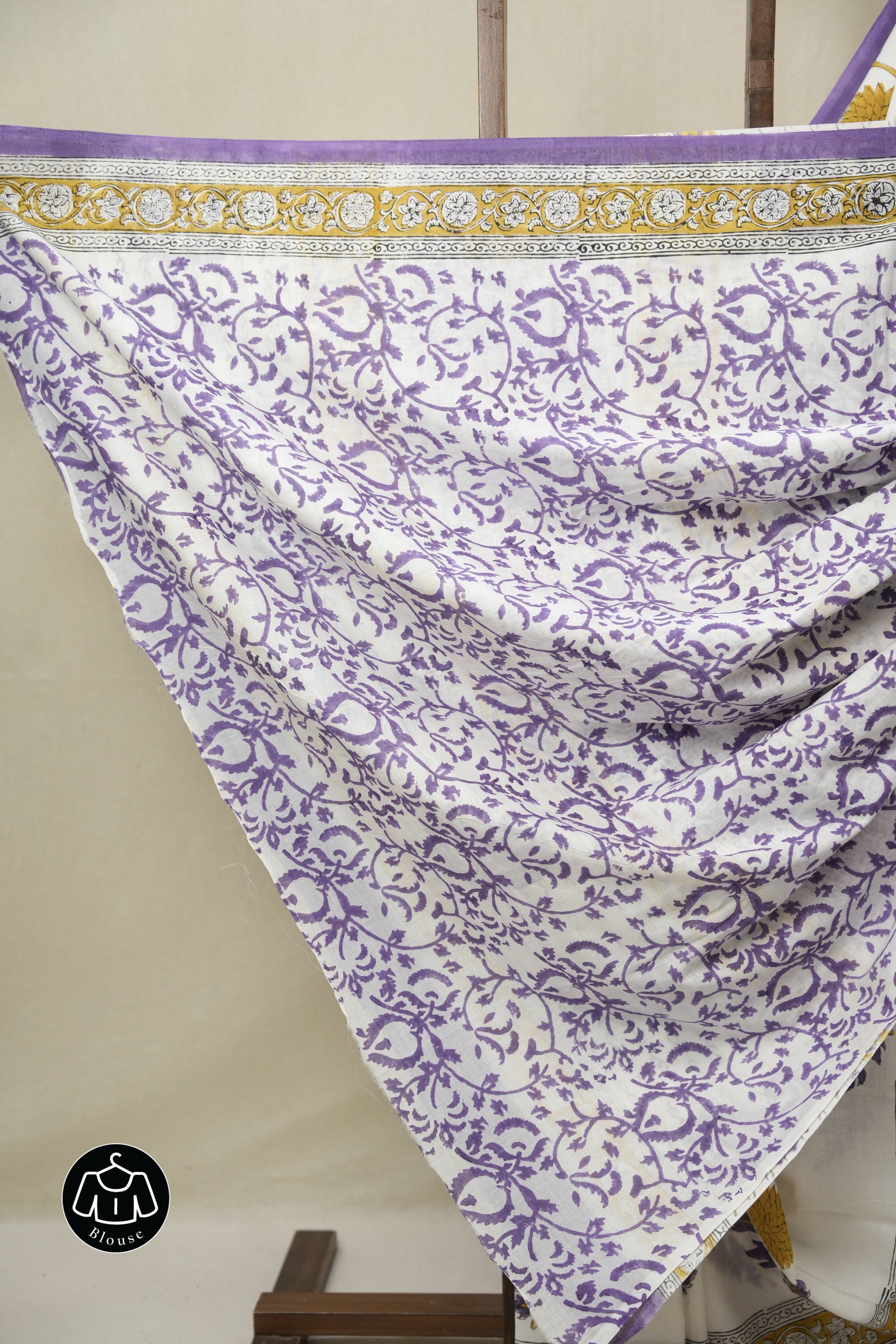White  HBP Cotton Saree - SRWCS3243