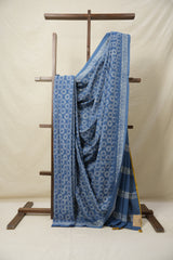 Blue HBP Cotton Saree - SRBCS3086