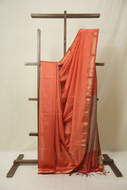 Peach Maheshwari Saree - SRPMS1092