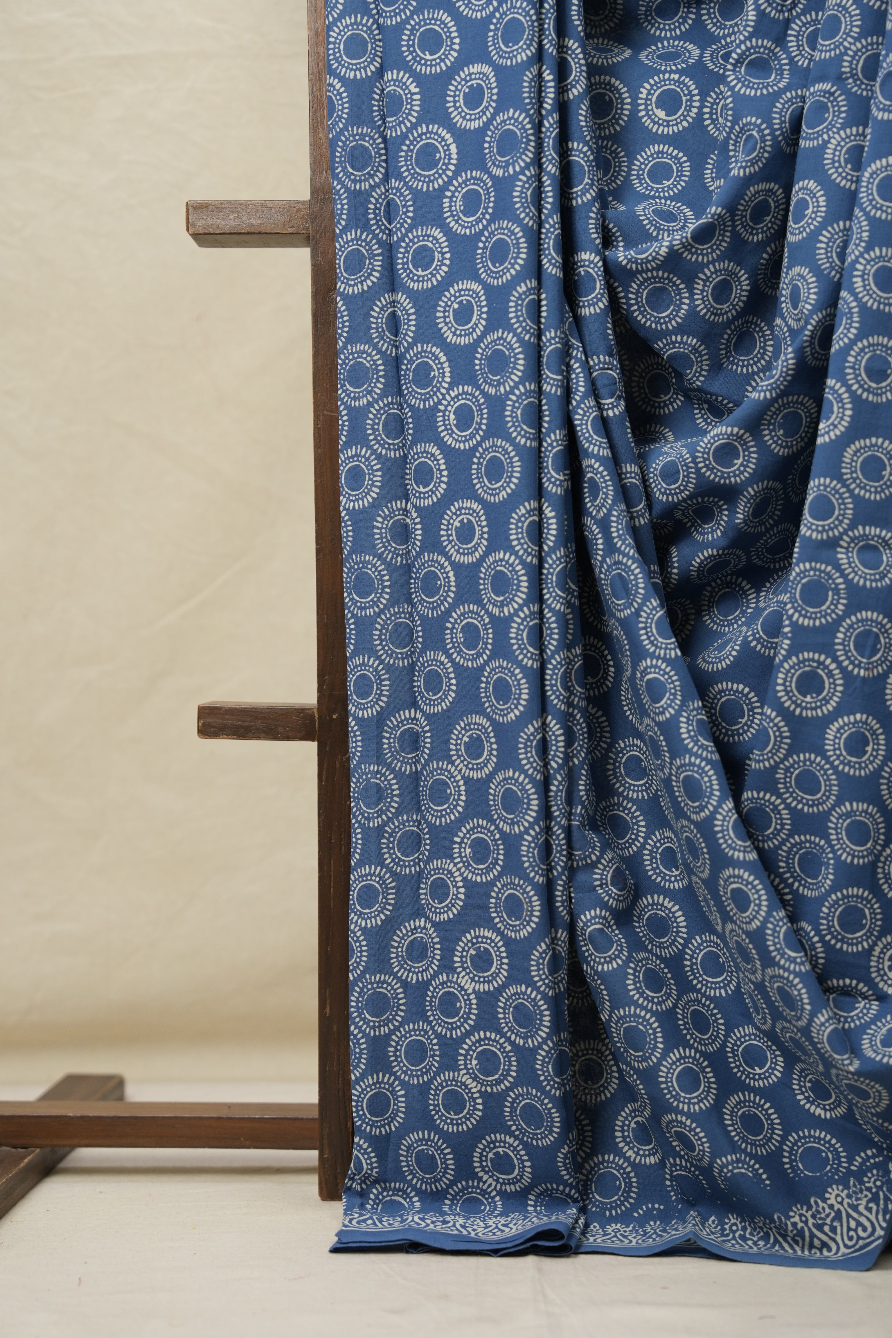 Blue HBP Cotton Saree - SRBCS3086