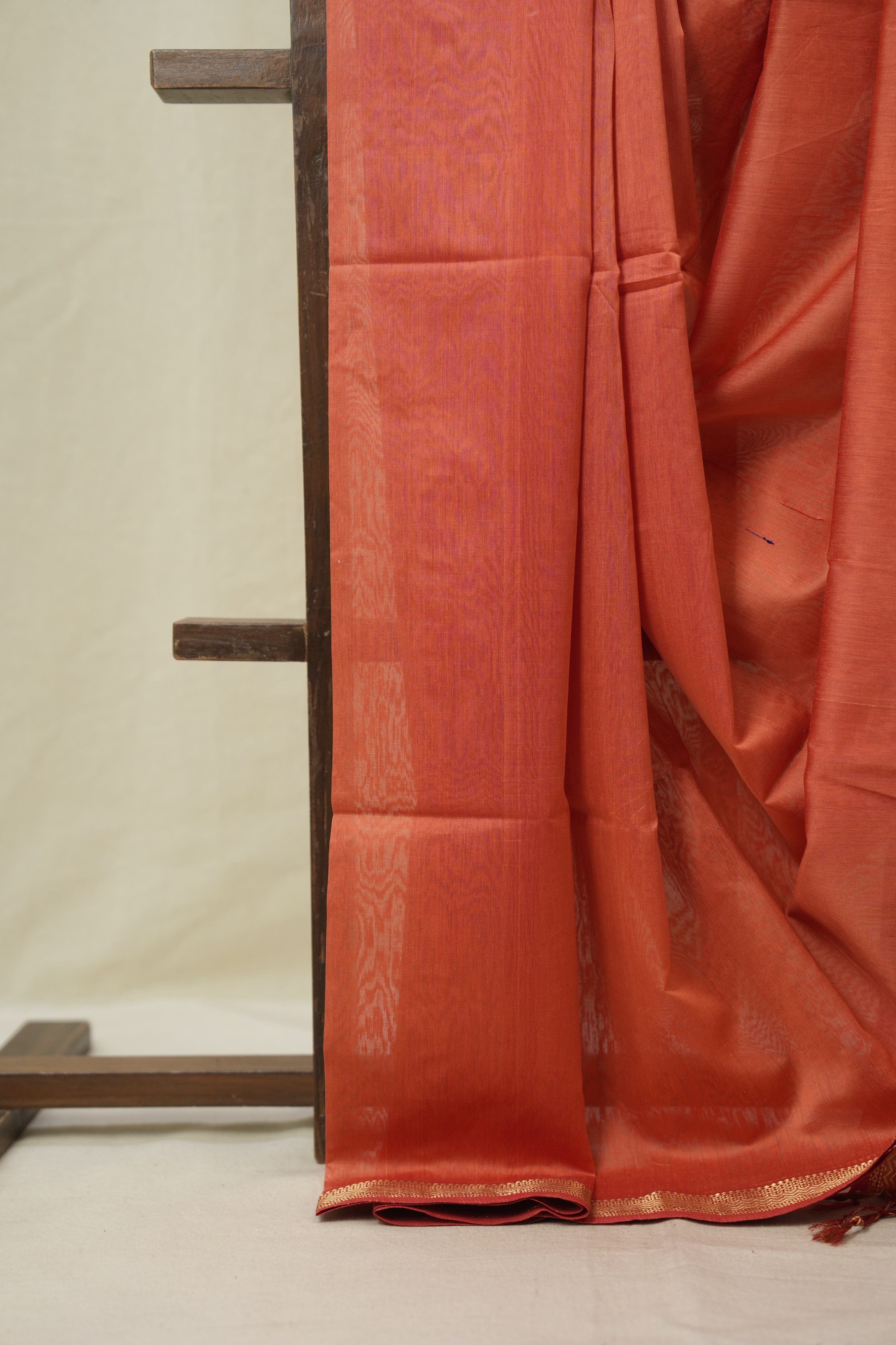 Peach Maheshwari Saree - SRPMS1092