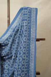 Blue HBP Cotton Saree - SRBCS3086