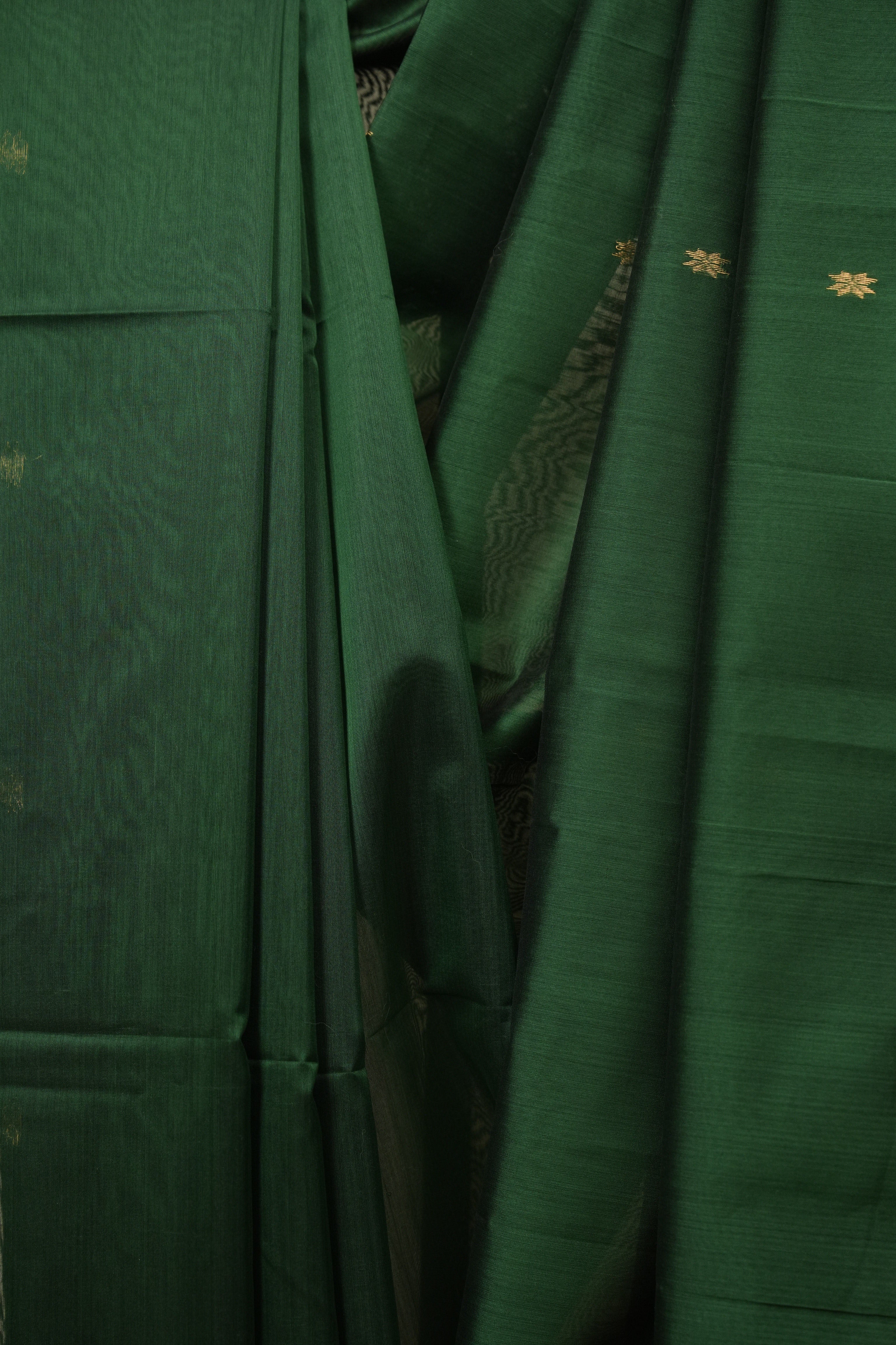 Green Maheshwari Saree - SRGMS1410