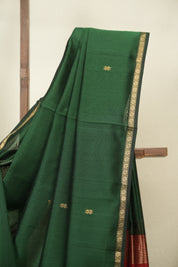 Green Maheshwari Saree - SRGMS1410