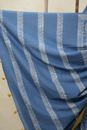 Blue HBP Cotton Saree - SRBCS3086
