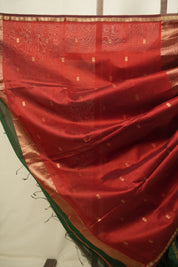 Green Maheshwari Saree - SRGMS1410