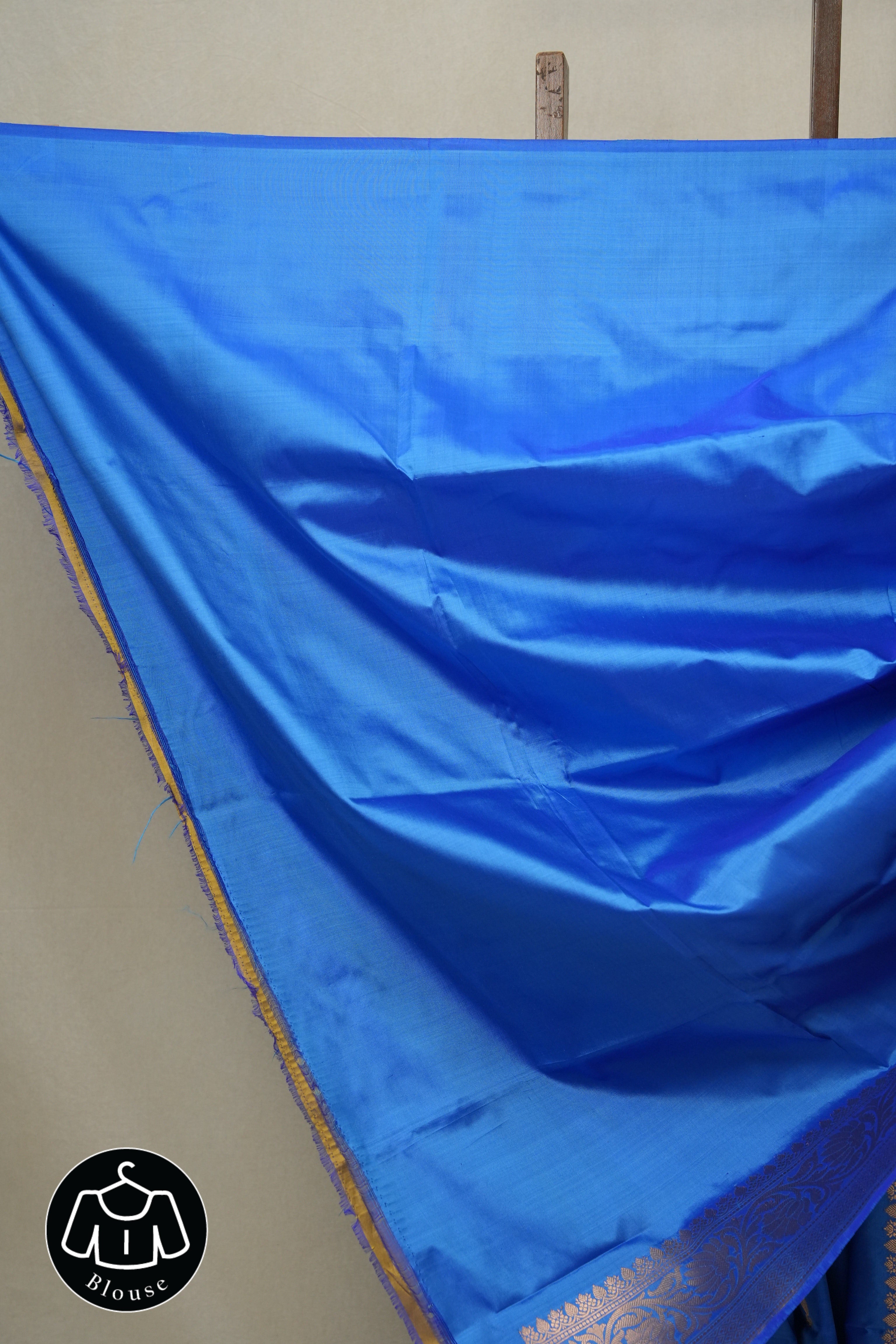 Blue Banarasi Silk Saree-SRBBSS615