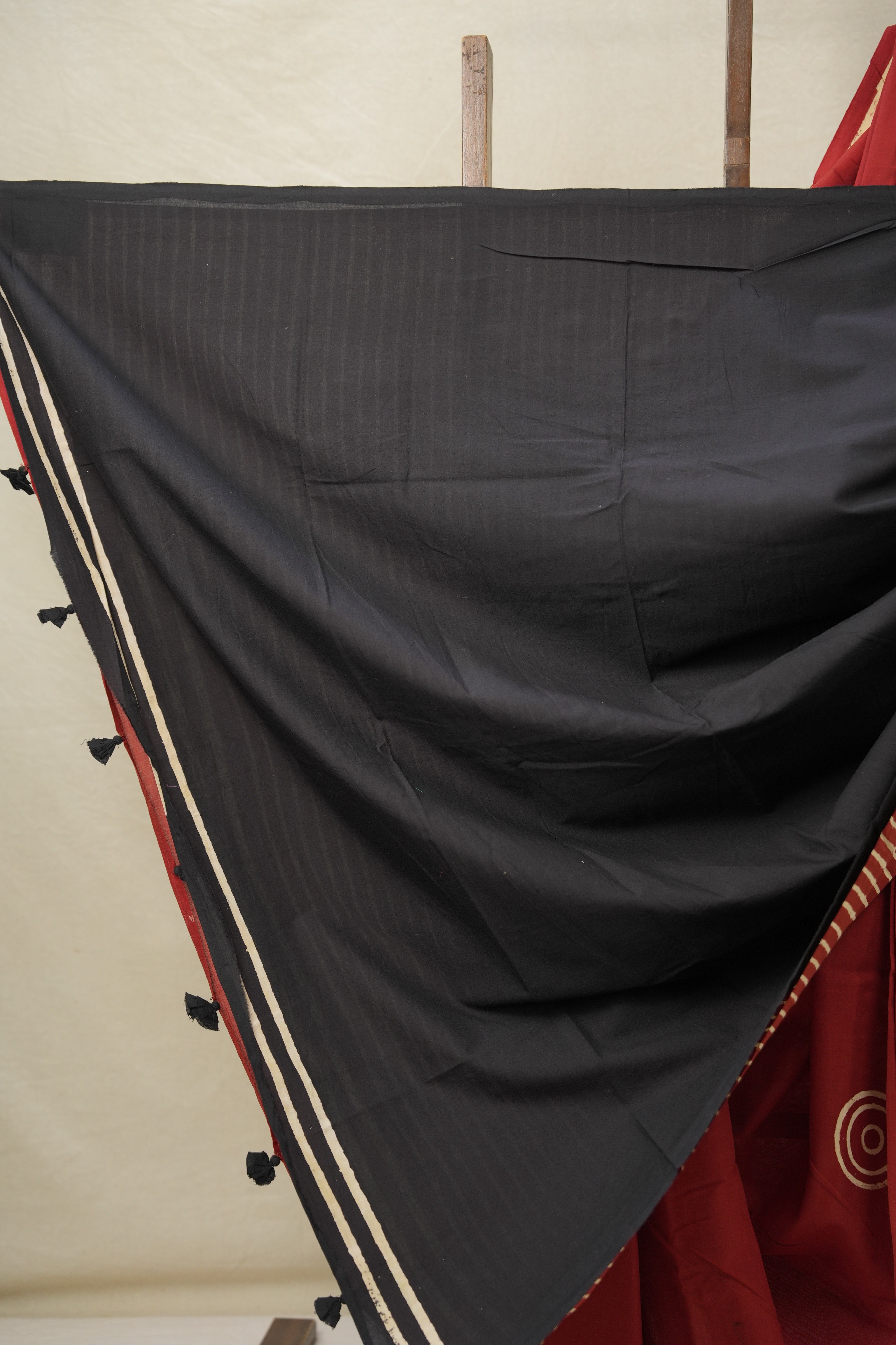 Maroon HBP Cotton Saree - SRMCS3083