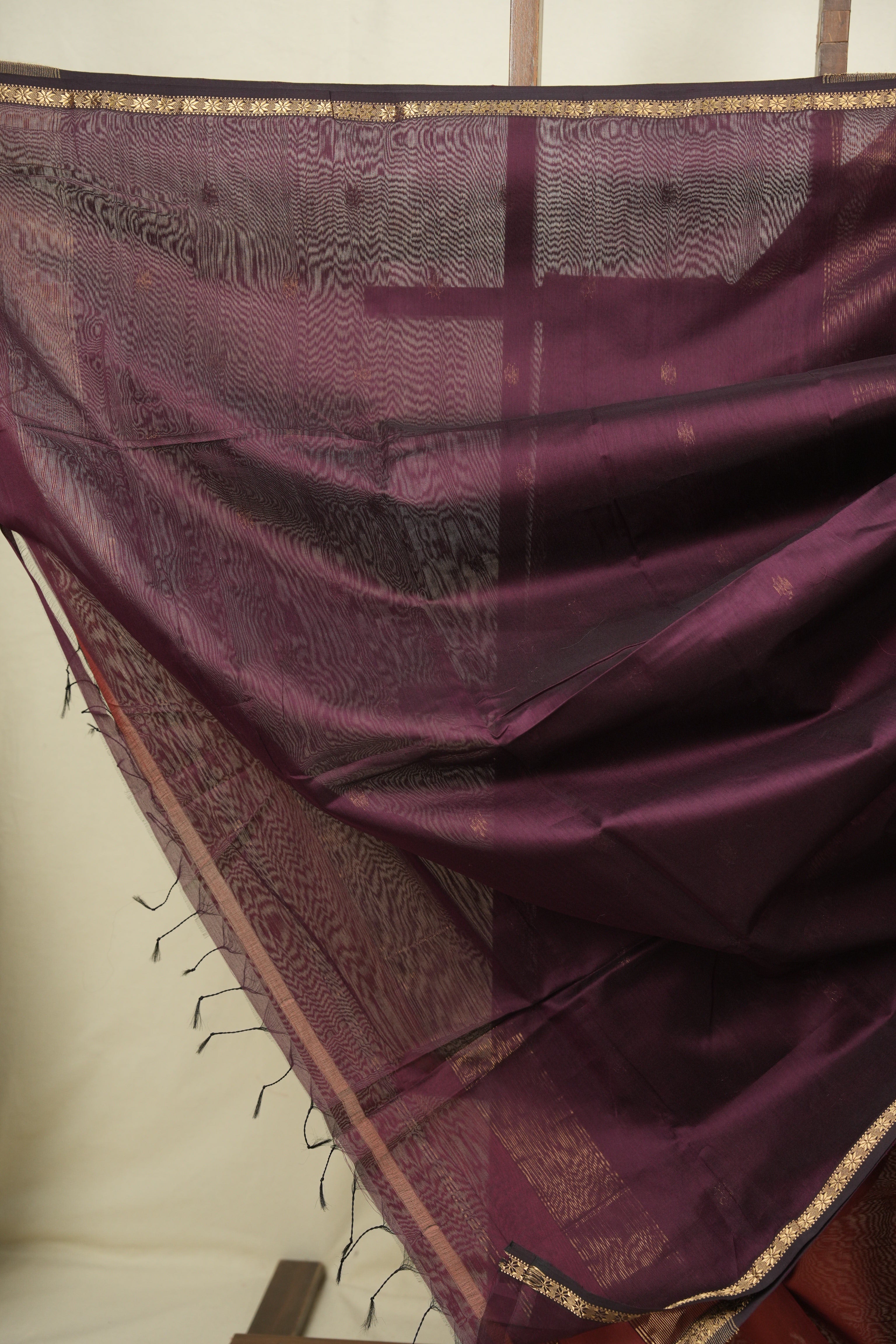Brick Maheshwari Saree - SRBMS1411