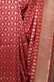 Red Banarasi Silk Saree - SRRBSS42