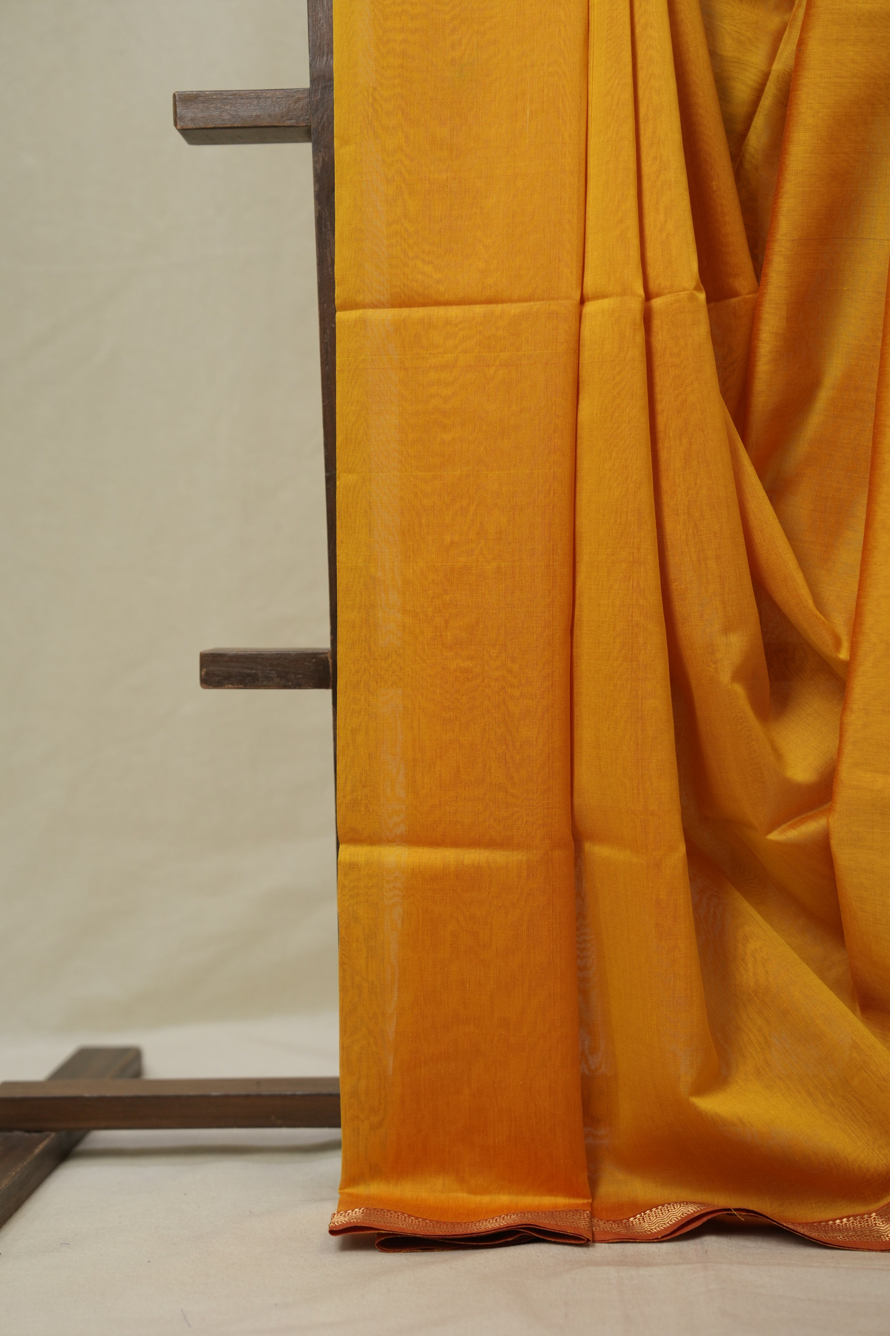 Yellow Maheshwari Saree - SRYMS1094