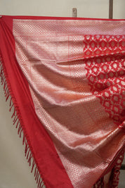 Red Banarasi Silk Saree - SRRBSS42