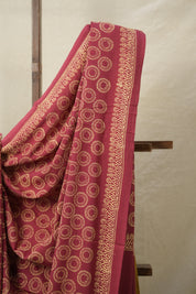 Brick Red HBP Cotton Saree - SRBRCS3084