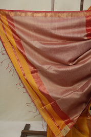 Yellow Maheshwari Saree - SRYMS1094