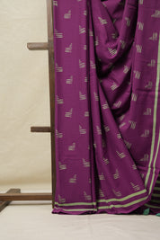 Magenta HBP Cotton Saree - SRMCS3082