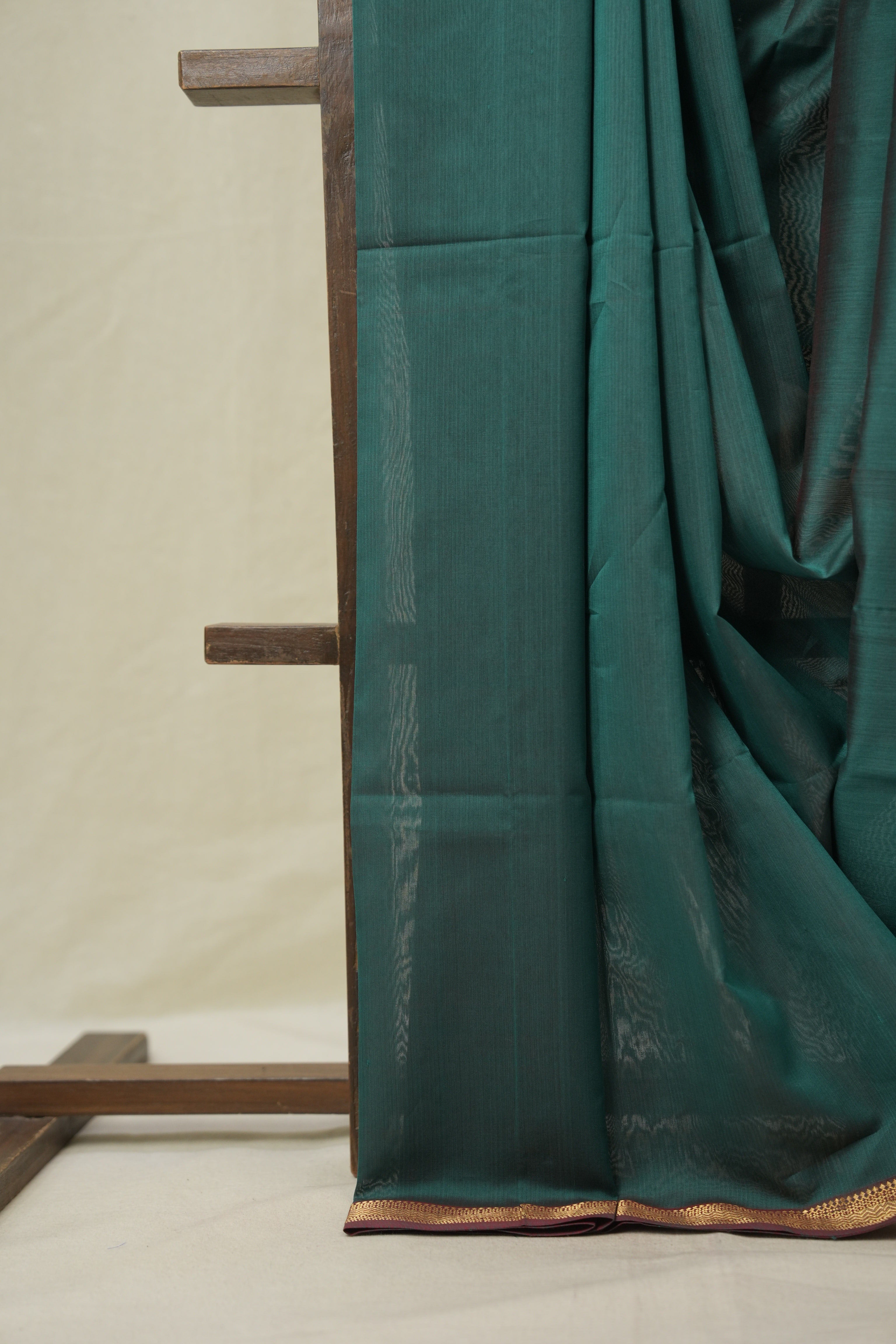 Green Maheshwari Saree - SRGMS1091