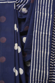 Nevy Blue HBP Cotton Saree - SRNBCS3262