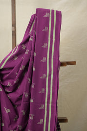 Magenta HBP Cotton Saree - SRMCS3082