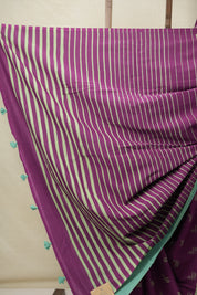 Magenta HBP Cotton Saree - SRMCS3082