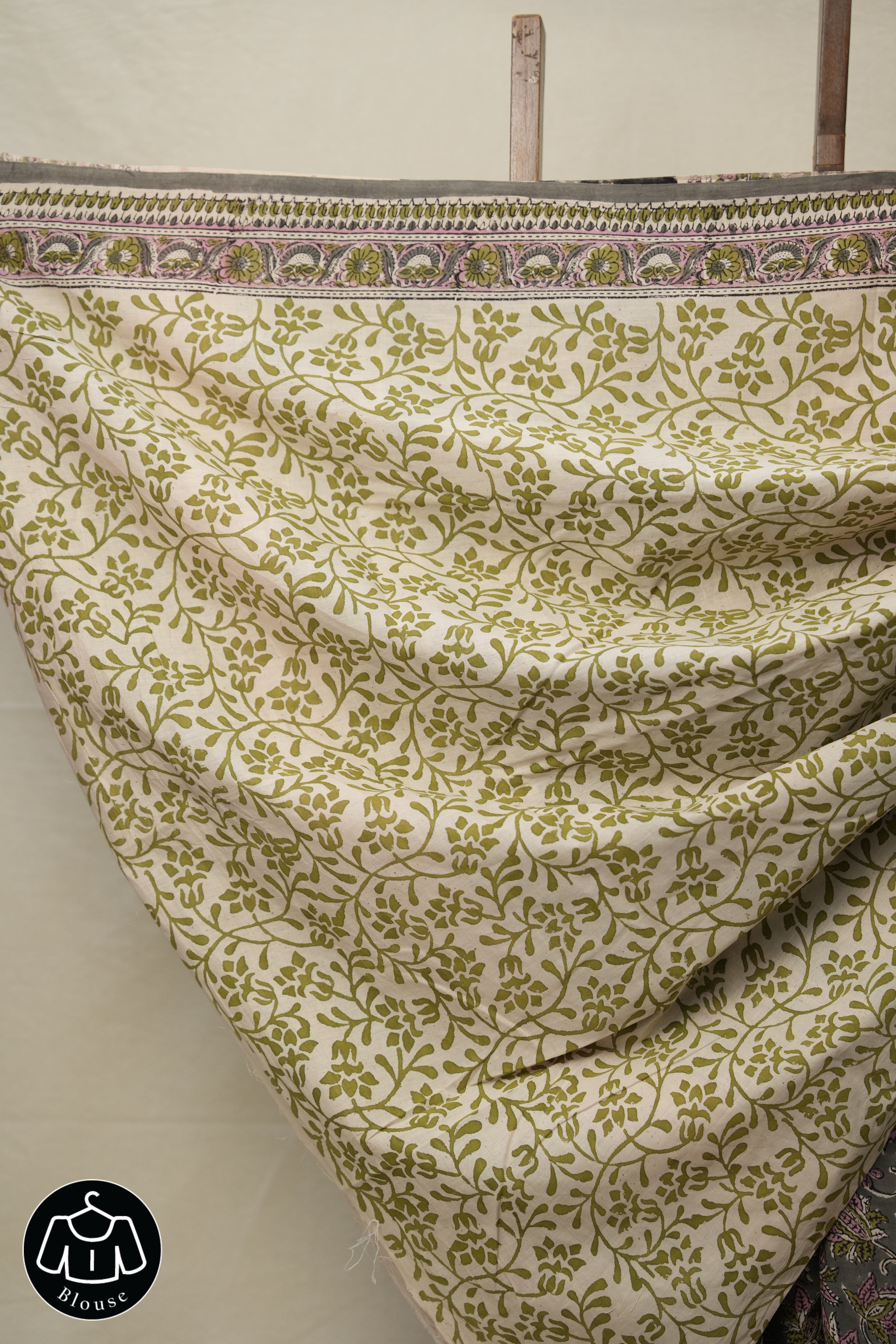 Grey HBP Cotton Saree - SRGCS2780