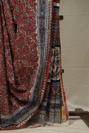 Maroon HBP Cotton Saree - SRMCS2779