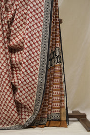 Red HBP Cotton Saree - SRWCS3261