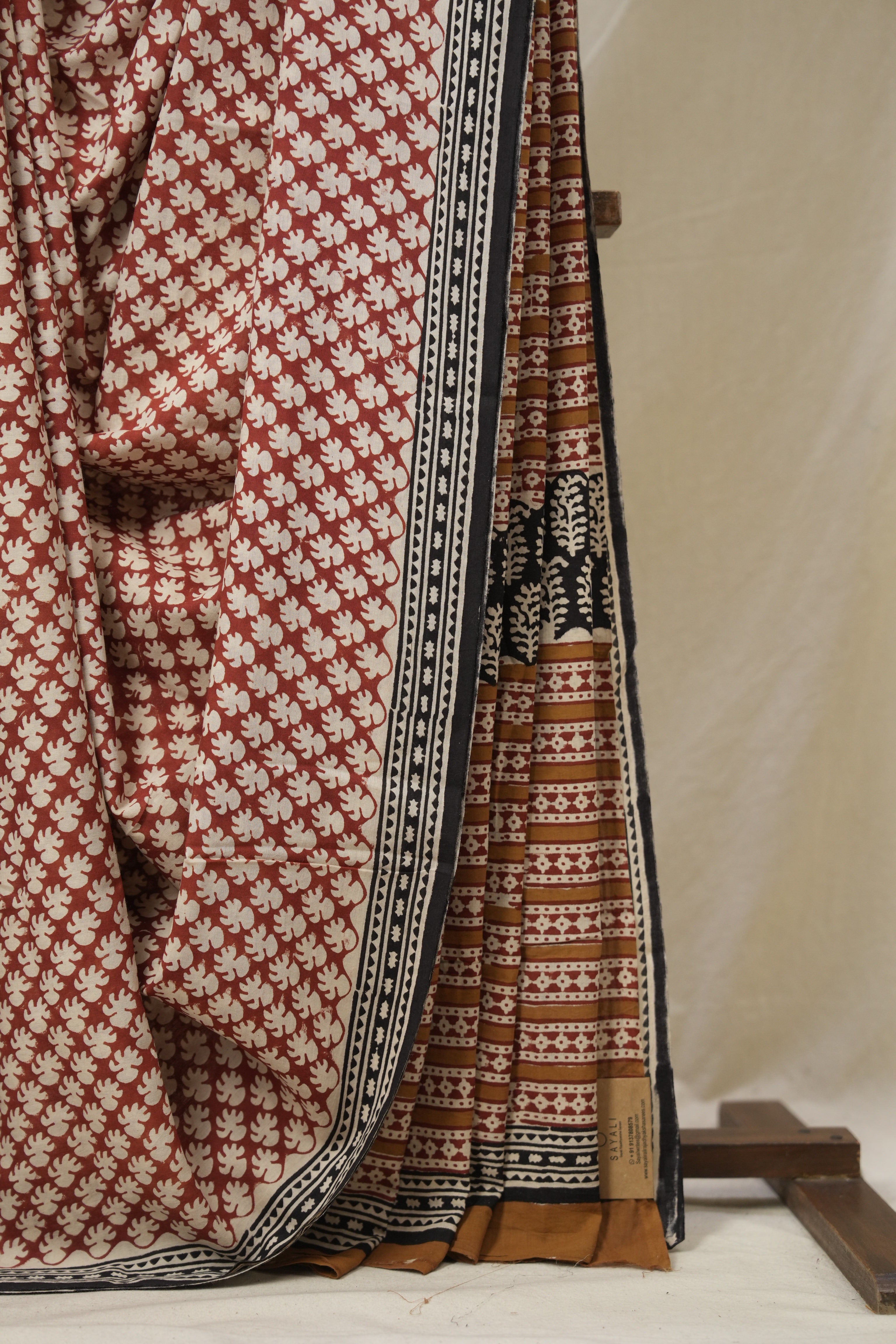 Red HBP Cotton Saree - SRWCS3261