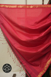 Green Maheshwari Saree - SRGMS1090