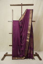 Purple Maheshwari Saree - SRPMS1101