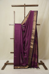 Purple Maheshwari Saree - SRPMS1101