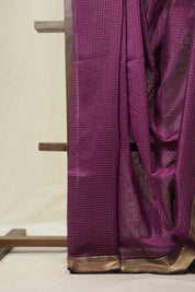 Purple Maheshwari Saree - SRPMS1101