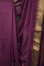 Purple Maheshwari Saree - SRPMS1101